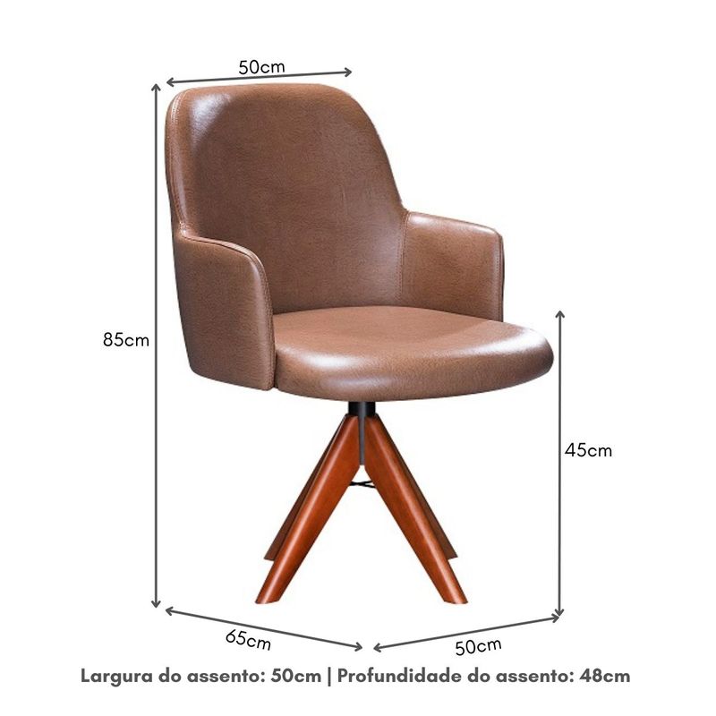 cadeira-de-jantar-com-base-giratoria-multimoveis-cr50094-caramelo