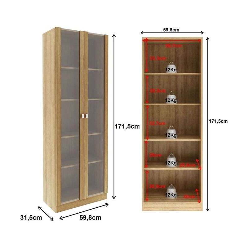 armario-estante-com-2-portas-de-vidro-multimoveis-cr25069-amendoa