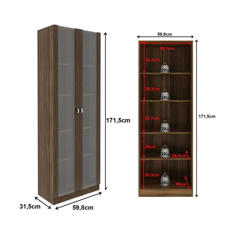 armario-estante-com-2-portas-de-vidro-multimoveis-cr25069-nogal