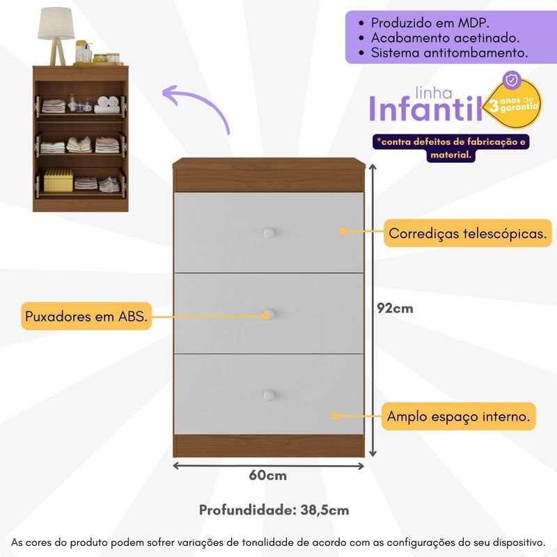 comoda-infantil-com-3-gavetas-doce-de-leite-multimoveis-mp2676-madeirado-branco