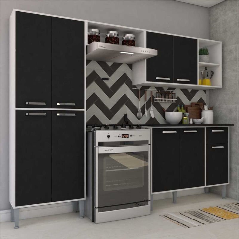 armario-de-cozinha-compacta-e-balcao-com-tampo-coimbra-multimoveis-preto-branco
