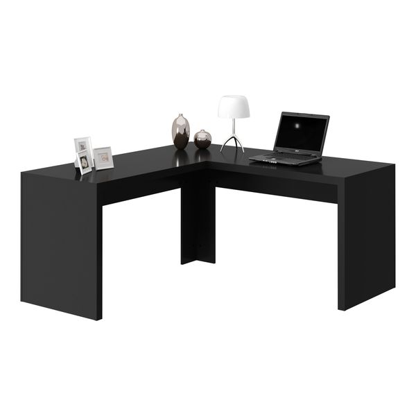 Escrivaninha/Mesa Escritório de Canto Multimóveis CR25024 Preto