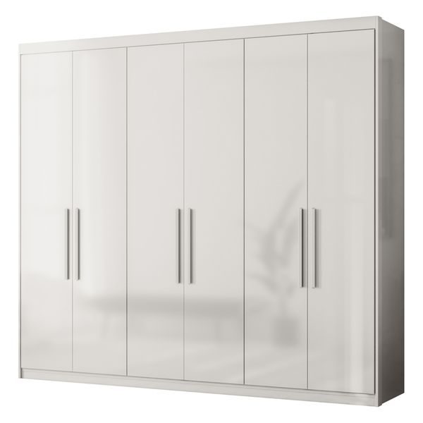 Guarda-Roupas Casal 6 Portas e 4 Gavetas Multimóveis CR35235 Branco