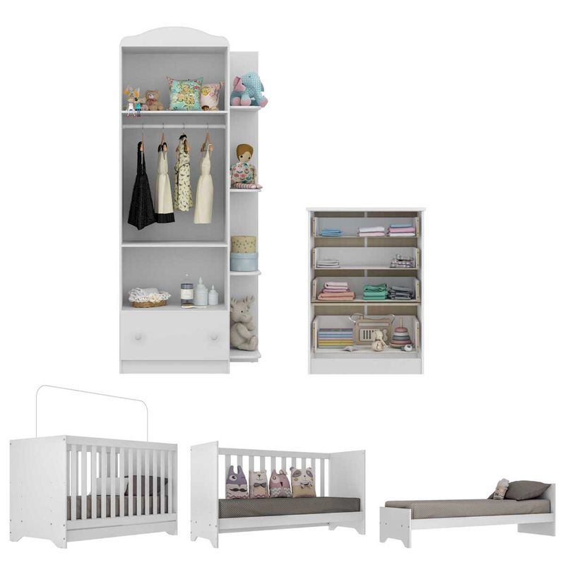 quarto-infantil-completo-joao-e-maria-com-berco-3x1-e-colchao-incluso-multimoveis-branco-colorido