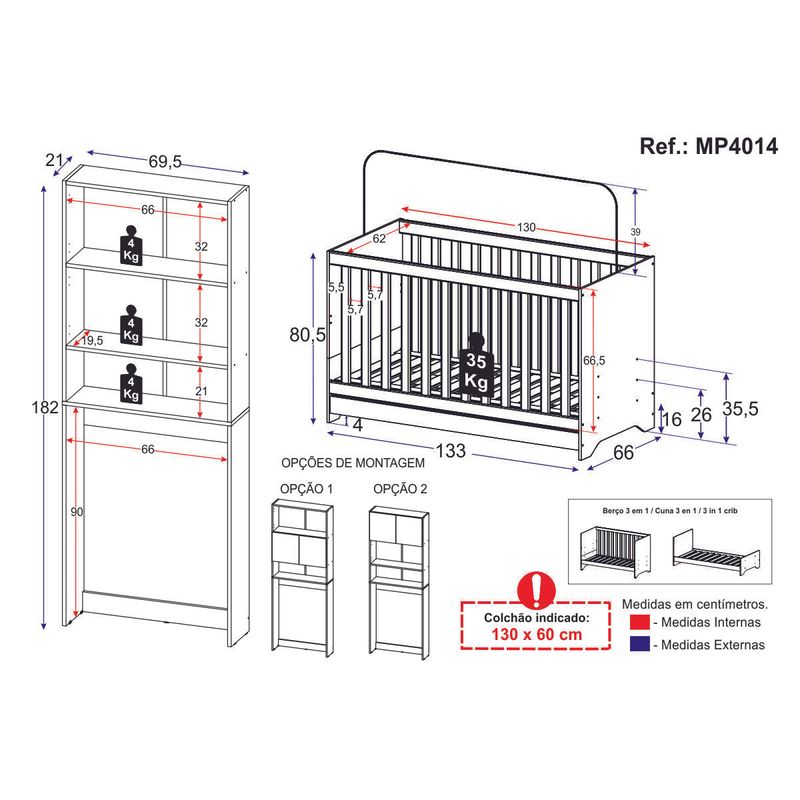 quarto-infantil-com-berco-3x1-nina-multimoveis-branco