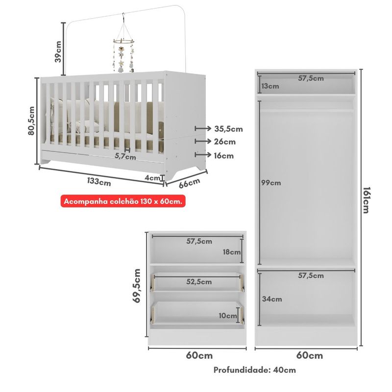 quarto-infantil-completo-com-colchao-incluso-encanto-multimoveis-branco