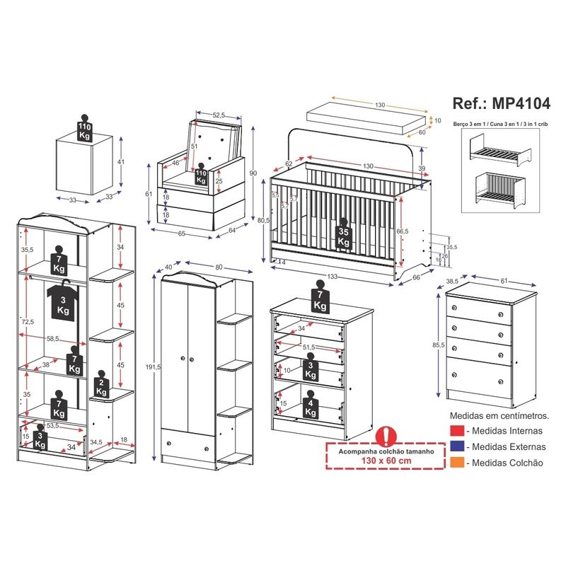 quarto-completo-com-colchao-poltrona-amamentacao-puff-joao-e-maria-multimoveis-mp4104-branco-cinza