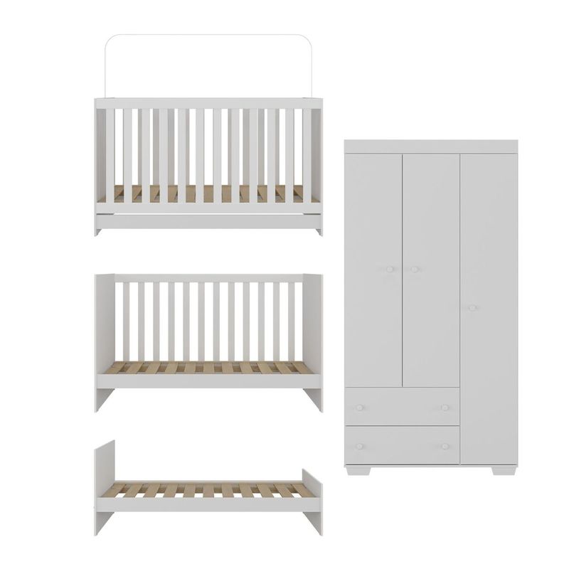 quarto-infantil-com-berco-3-em-1-e-guarda-roupas-algodao-doce-multimoveis-mp4247-branco