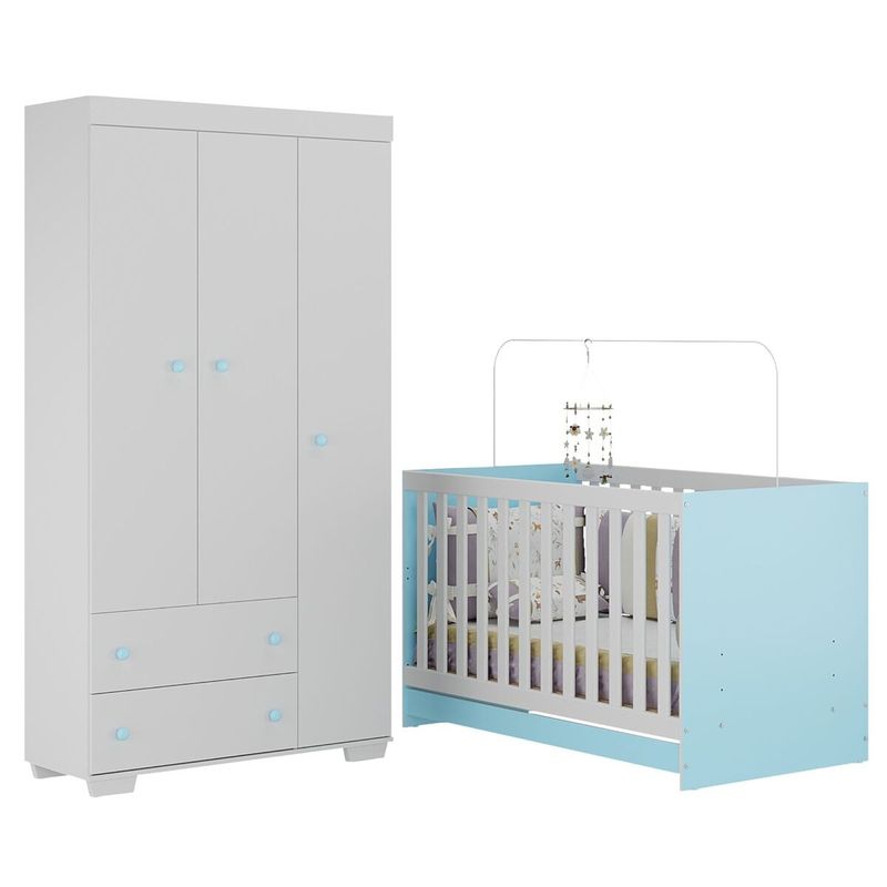 quarto-infantil-com-berco-3-em-1-e-guarda-roupas-algodao-doce-multimoveis-mp4247-branco-azul