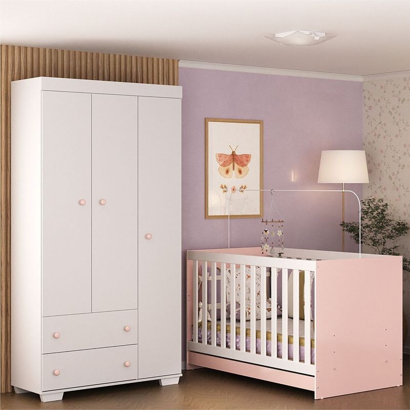 quarto-infantil-com-berco-colchao-incluso-e-guarda-roupas-algodao-doce-multimoveis-mp4248-branco-rosa