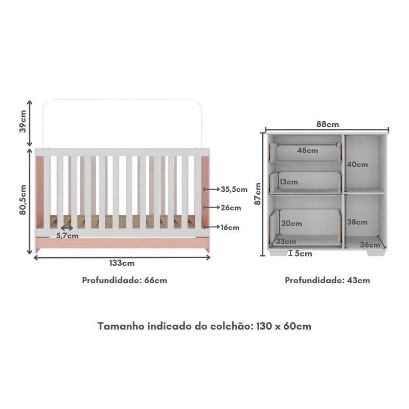 quarto-infantil-com-berco-3-em-1-e-comoda-algodao-doce-multimoveis-mp4249-branco-rosa