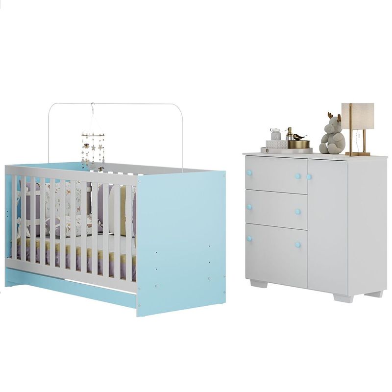 quarto-infantil-com-berco-3-em-1-e-comoda-algodao-doce-multimoveis-mp4249-branco-azul