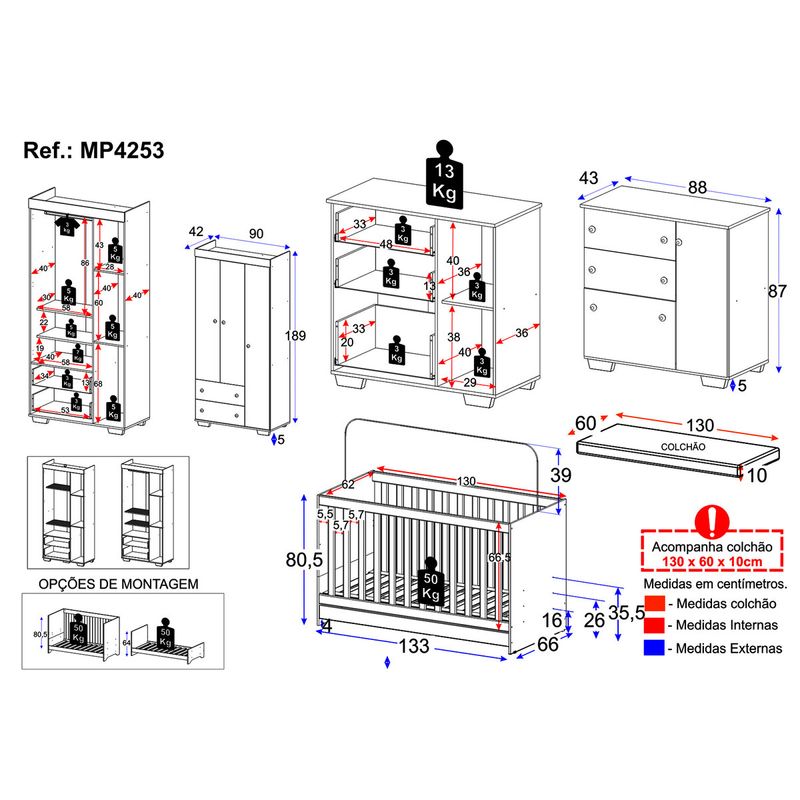 quarto-infantil-completo-com-colchao-incluso-algodao-doce-multimoveis-mp4253-branco-azul