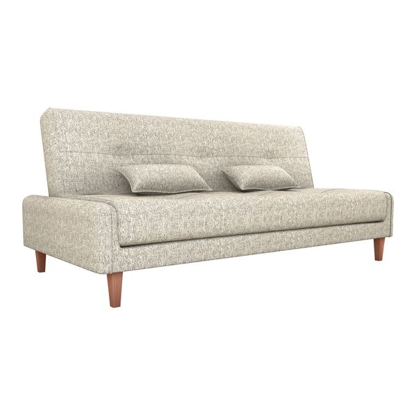 Sofá-Cama 190cm 3 Lugares com Tecido Bouclé Multimóveis CR45257 Mescla