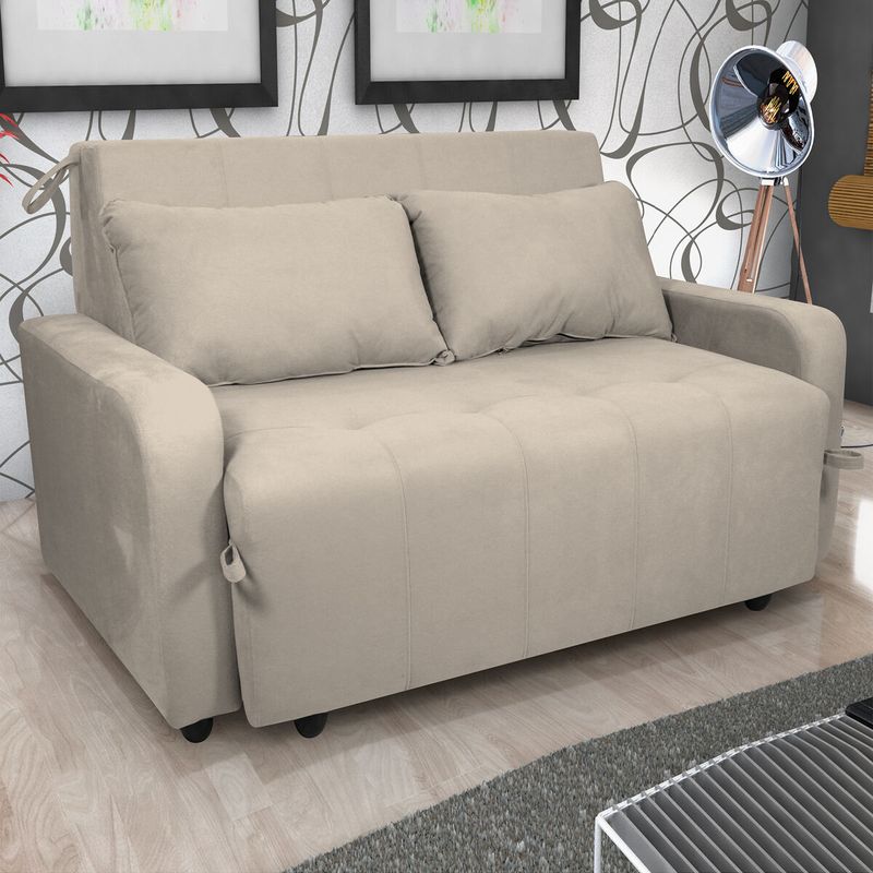 sofa-cama-138cm-2-lugares-com-tecido-suede-multimoveis-cr45259-bege