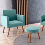 kit-com-2-poltronas-decorativas-64cm-e-puff-retro-tecido-veludo-multimoveis-cr45270-verde-menta