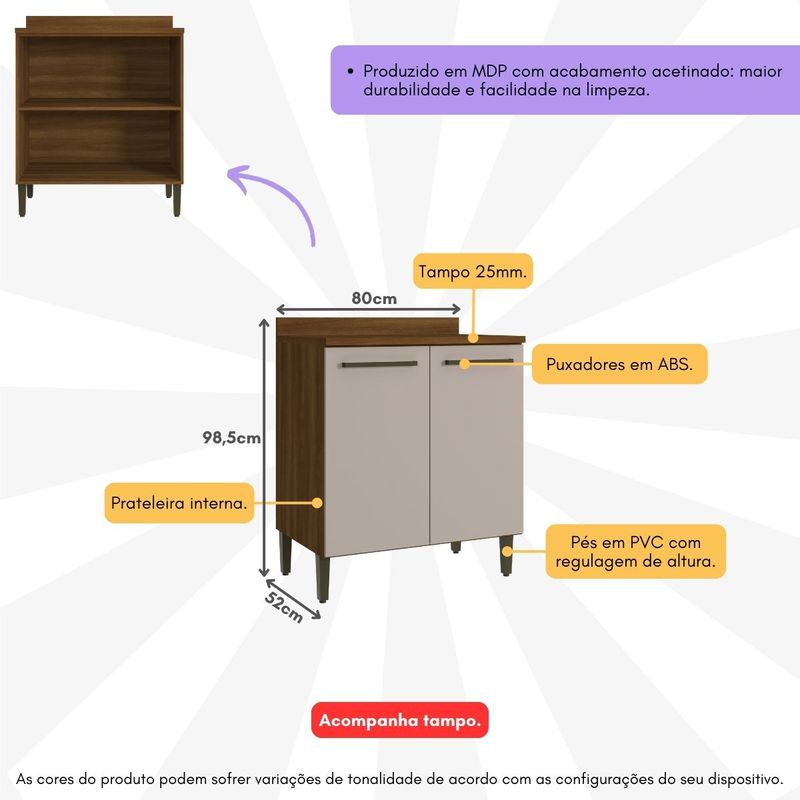 balcao-de-cozinha-80cm-com-tampo-e-2-portas-toronto-multimoveis-cr20301-noce-oro-cinnamon