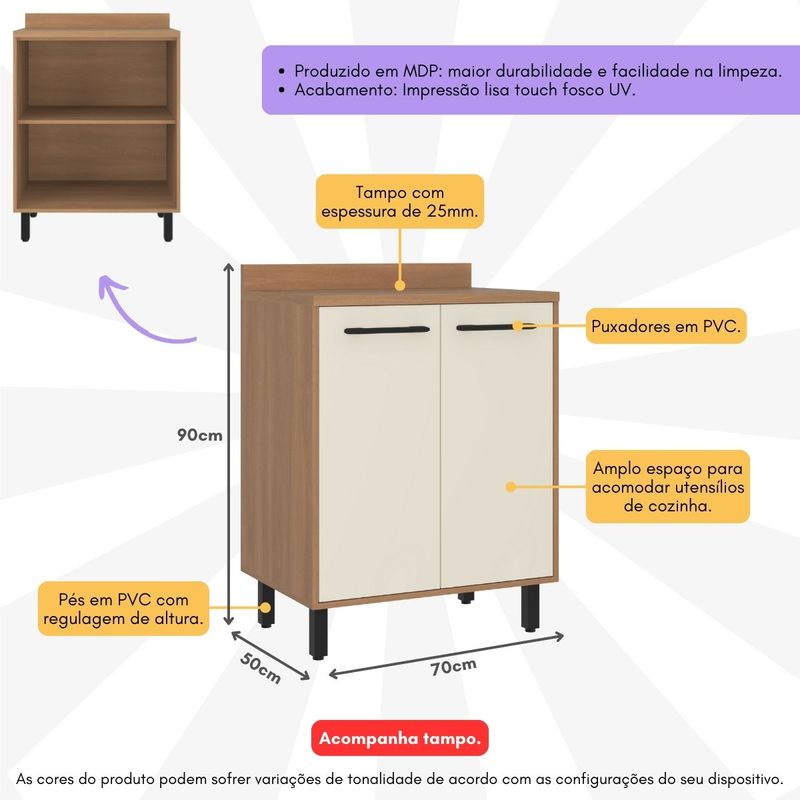 balcao-de-cozinha-70cm-para-cooktop-com-tampo-e-2-portas-havana-multimoveis-cr20309-rovere-champanhe