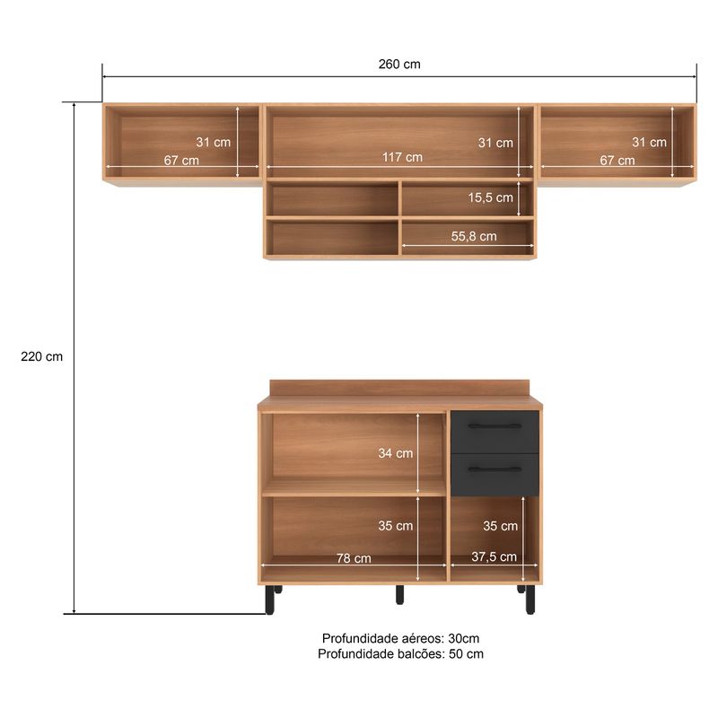 armario-de-cozinha-compacta-modulada-4-pecas-com-balcao-havana-multimoveis-cr20327-rovere-grafite