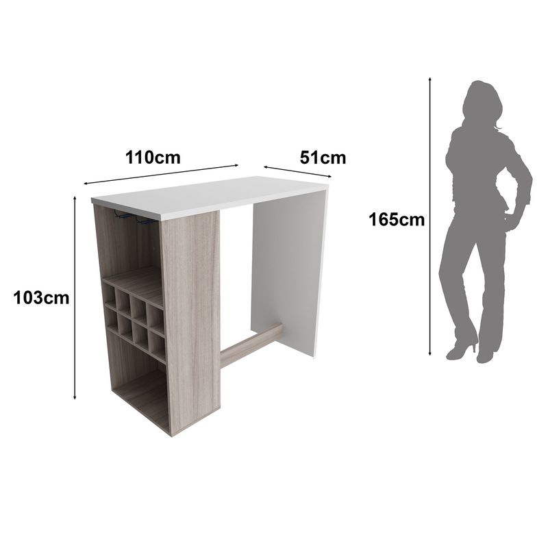 bancada-para-cozinha-110cm-com-adega-e-porta-tacas-multimoveis-cr20342-carvalho-branco