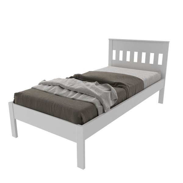 Cama de Solteiro para Colchão 88 x 188 cm Multimóveis CR35010 Branca