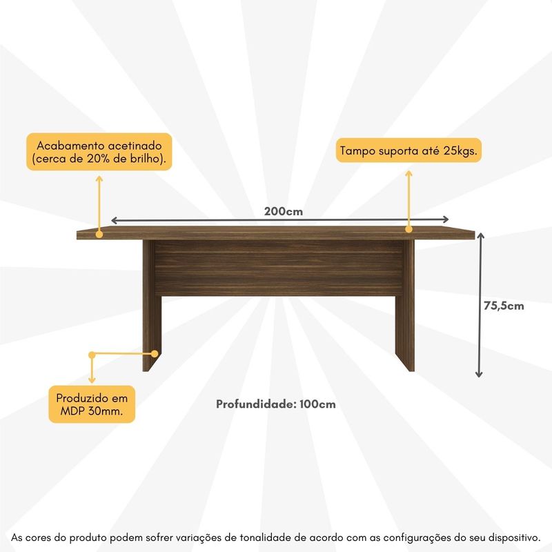 mesa-de-escritorio-200cm-para-reuniao-com-tampo-30mm-multimoveis-cr25281-nogal