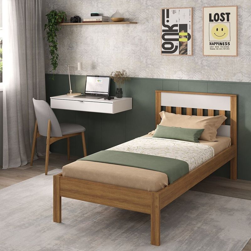 cama-de-solteiro-para-colchao-88-x-188-cm-com-penteadeira-90cm-suspensa-multimoveis-cr35248-amendoa-branco