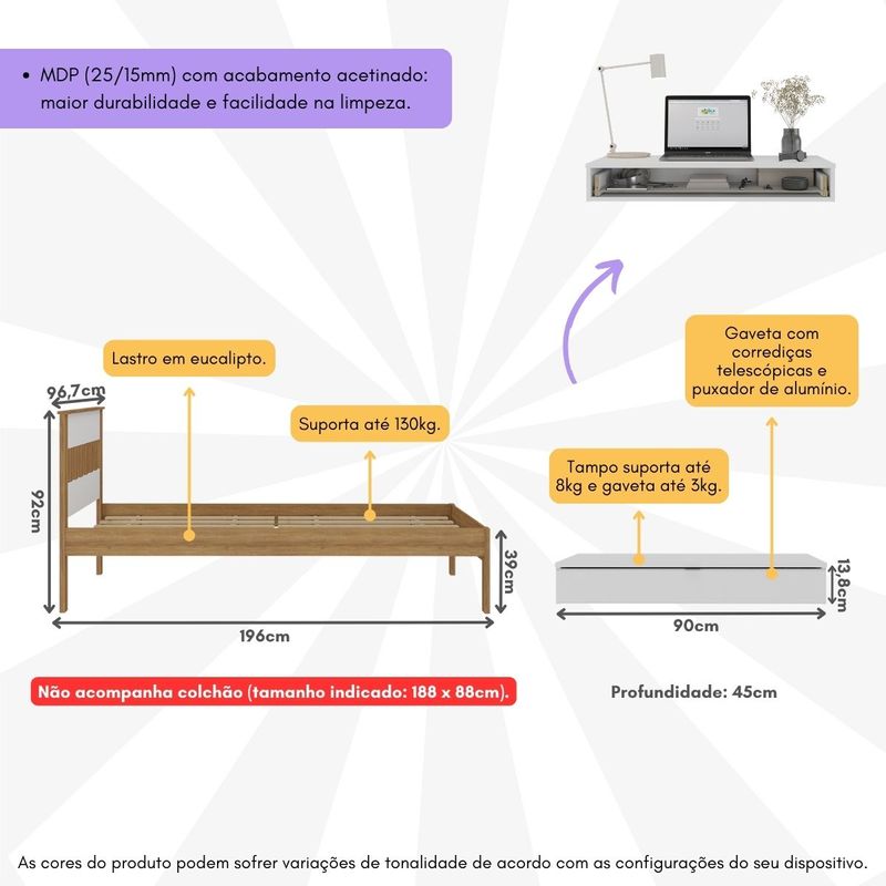 cama-de-solteiro-para-colchao-88-x-188-cm-com-penteadeira-90cm-suspensa-multimoveis-cr35248-amendoa-branco