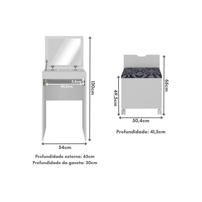 penteadeira-54cm-com-espelho-1-gaveta-1-porta-basculante-e-puff-multimoveis-cr35251-branco-preto