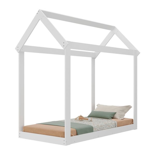 Cama Montessoriana Infantil Bambolê para Colchão 150x70cm Multimóveis EX4010 Branco