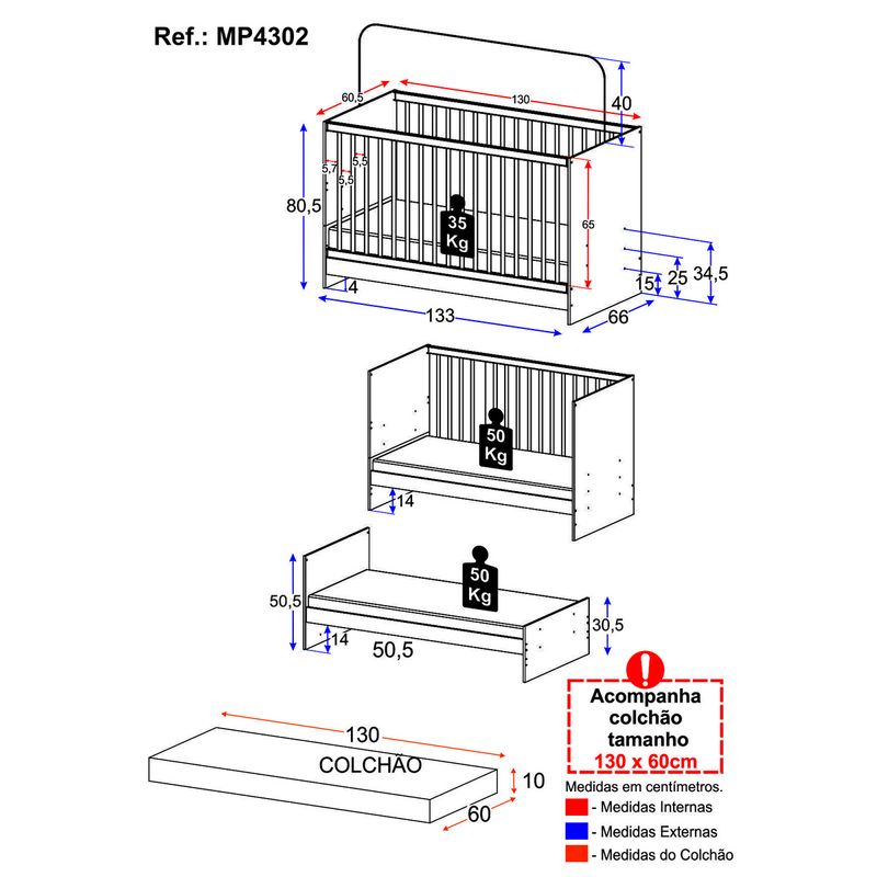 berco-3-em-1-com-colchao-incluso-multimoveis-framboesa-mp4302-branco