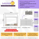 cama-infantil-montessoriana-para-colchao-150-x-70cm-com-comoda-bambole-multimoveis-mX4287-branco