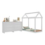 cama-infantil-montessoriana-com-colchao-incluso-e-comoda-bambole-multimoveis-mX4288-branco