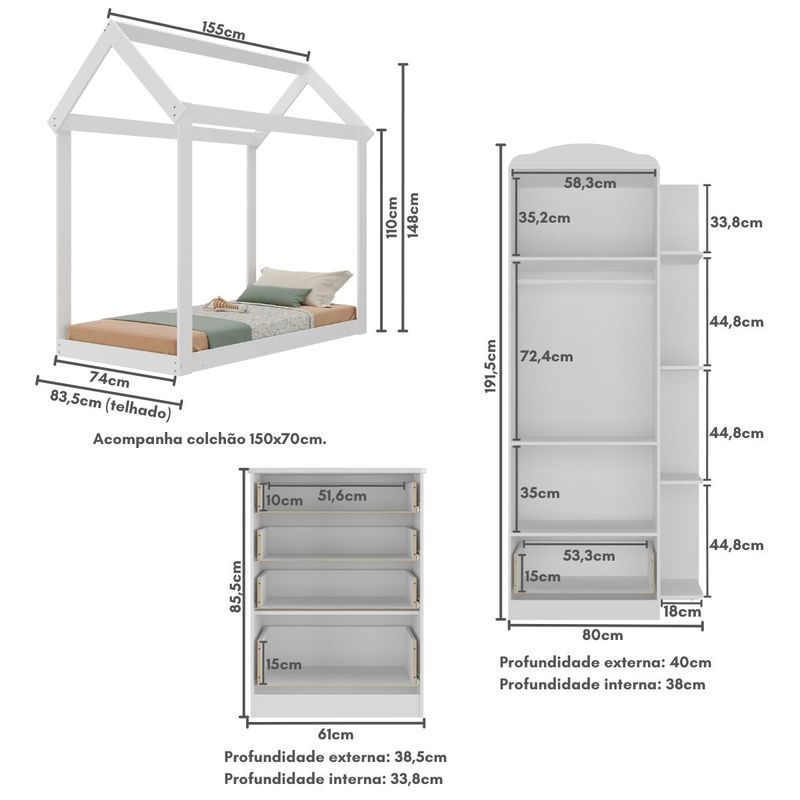 quarto-infantil-com-cama-montessoriana-e-colchao-incluso-joao-e-maria-multimoveis-mx4266-branco