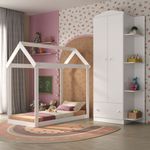 quarto-infantil-com-cama-montessoriana-e-guarda-roupas-joao-e-maria-multimoveis-mx4271-branco