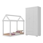 quarto-infantil-com-cama-montessoriana-e-guarda-roupas-algodao-doce-multimoveis-mx4275-branco