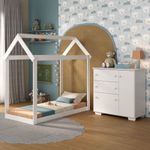 quarto-infantil-com-cama-montessoriana-e-comoda-flex-algodao-doce-multimoveis-mx4277-branco