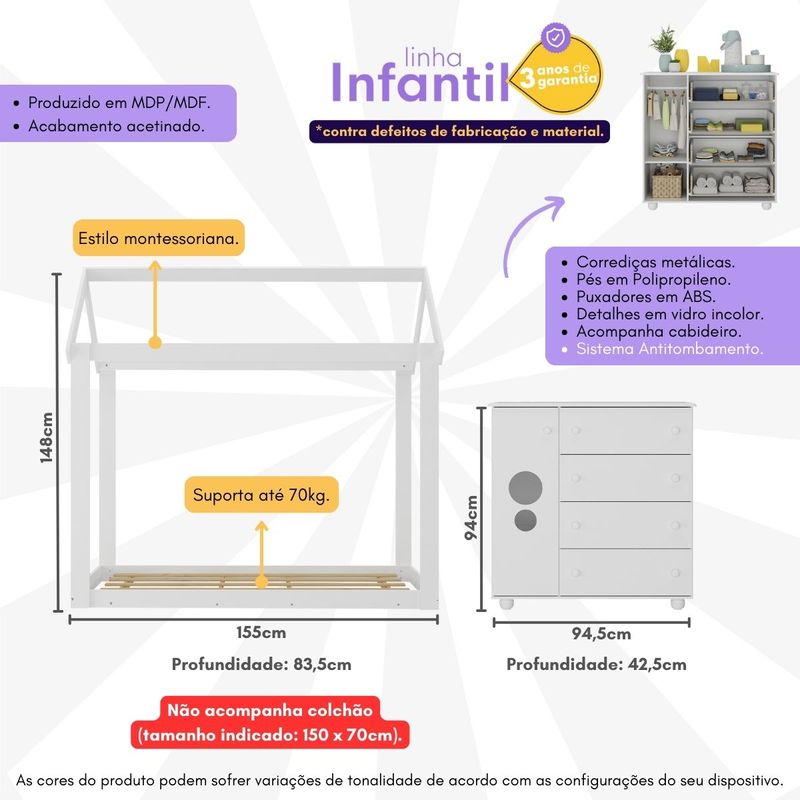 cama-infantil-montessoriana-para-colchao-150x70cm-com-comoda-pimpolho-multimoveis-mx4281-branco