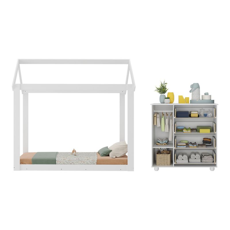 cama-infantil-montessoriana-para-colchao-150x70cm-com-comoda-pimpolho-multimoveis-mx4281-branco