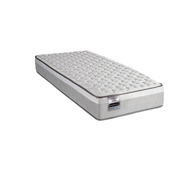 Colchão Solteiro Hanover 88x188cm Molas Ensacadas Softgel Inducol CR447A Branco/Cinza