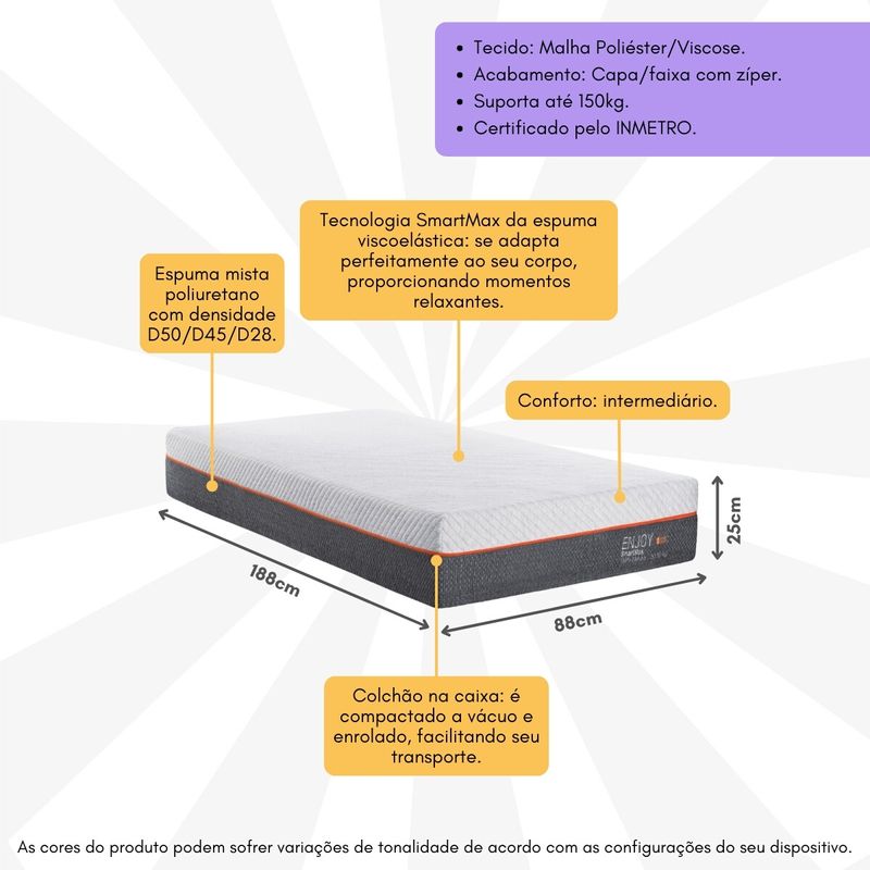 colchao-solteiro-bed-in-a-box-enjoy-smartmax-88x188cm-espuma-mista-inducol-cr449a-branco-cinza