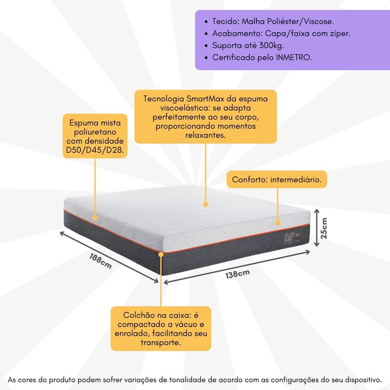 colchao-casal-bed-in-a-box-enjoy-smartmax-138x188cm-espuma-mista-inducol-cr449c-branco-cinza