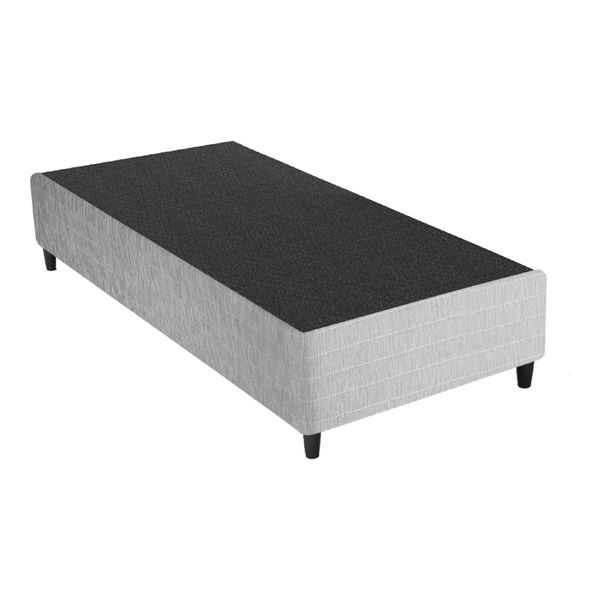 Base Box Sommier Solteiro 88x188cm Columbus Inducol CR35247A Cinza