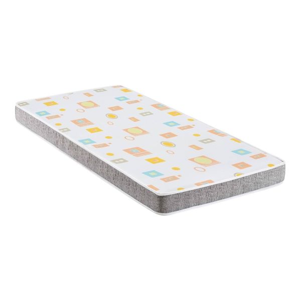 Colchão de Solteiro com Espuma D20 78x188cm Inducol CR452A Branco/Cinza