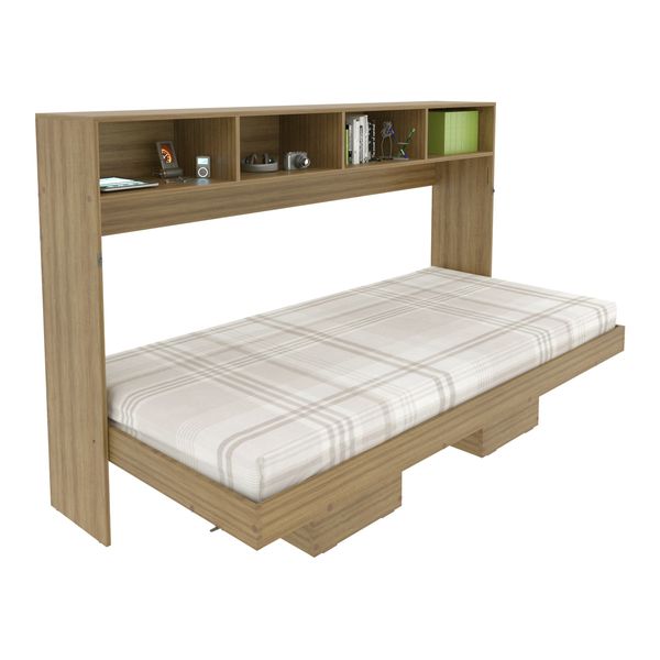 Cama Articulada Solteiro para Colchão 88 x 188 cm Multimóveis CR35066 Amêndoa