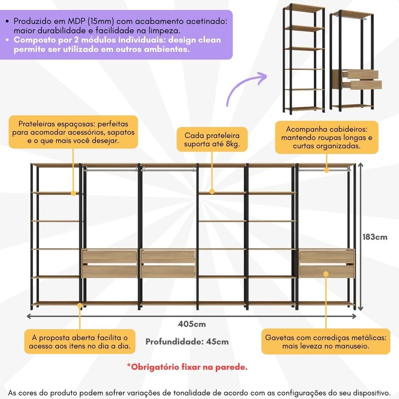 guarda-roupas-closet-modulado-405cm-6-pecas-com-6-gavetas-e-cabideiros-multimoveis-mp4322-preto-madeirado