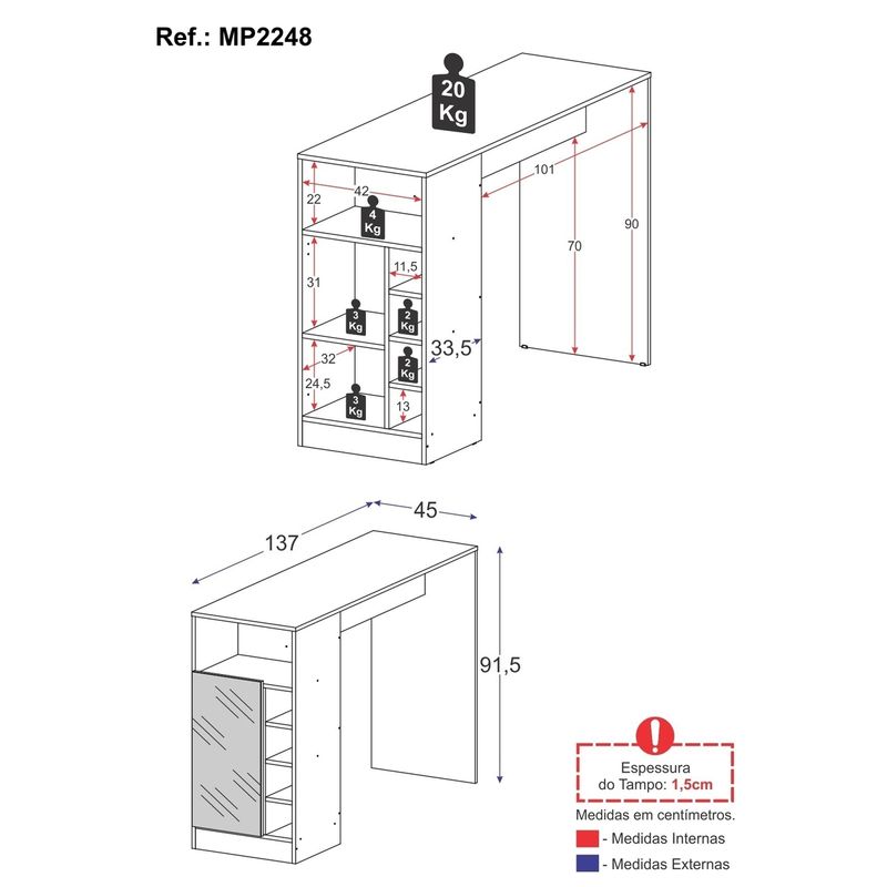 bancada-balcao-mesa-de-cozinha-com-adega-1-porta-e-espelho-multimoveis-mp2248-preto