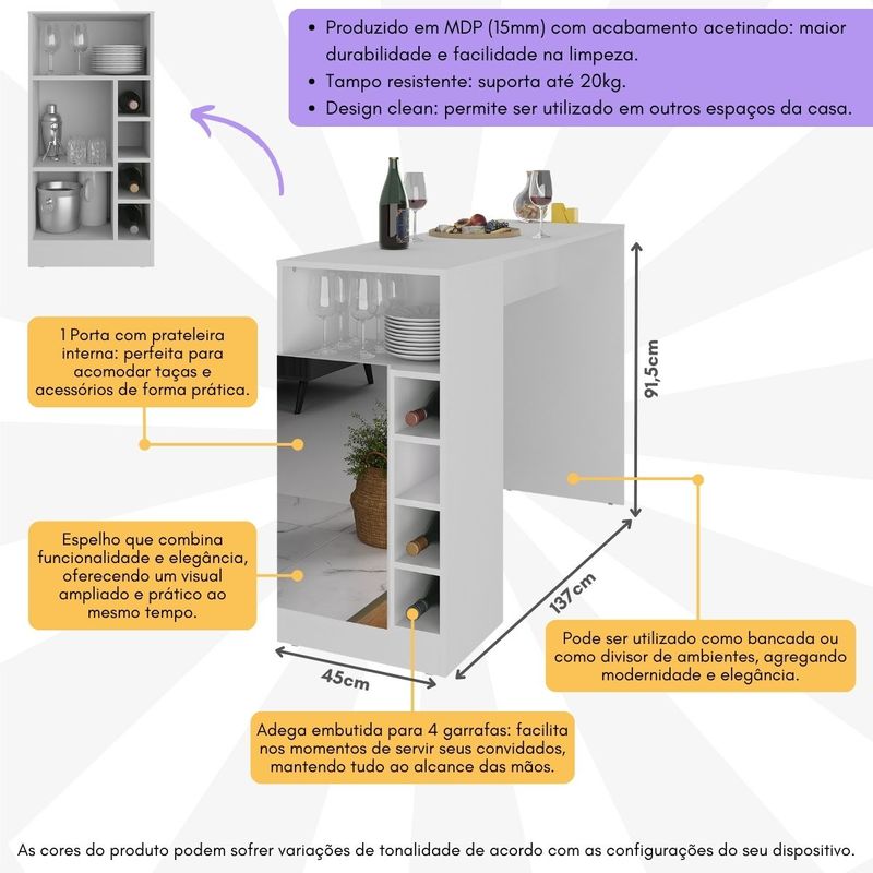 bancada-balcao-mesa-de-cozinha-com-adega-1-porta-e-espelho-multimoveis-mp2248-branco