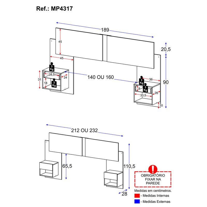 cabeceira-casal-queen-com-2-mesas-de-cabeceira-232cm-multimoveis-mp4317-preto