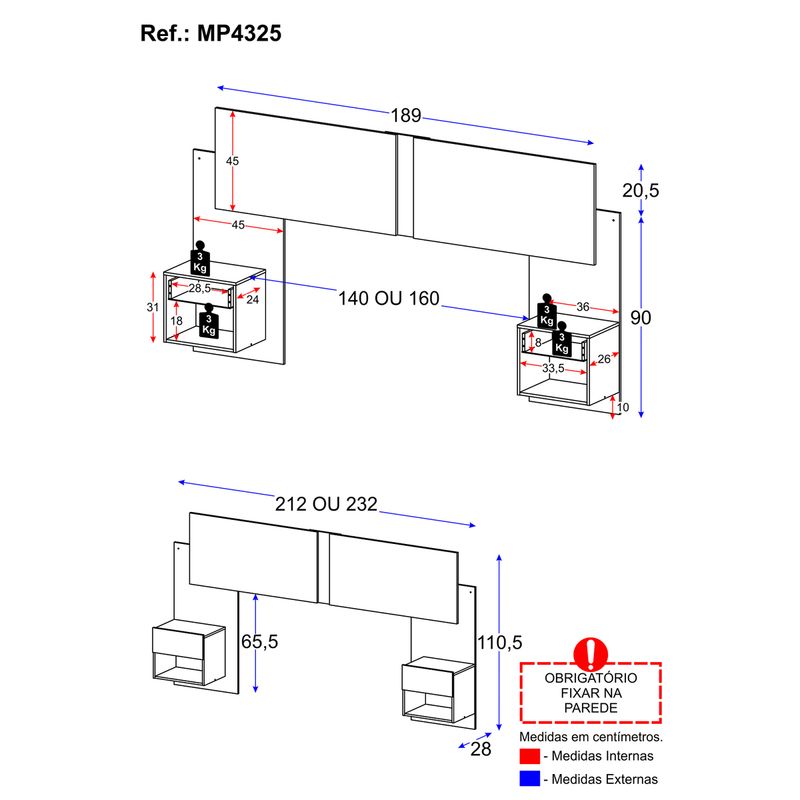 cabeceira-casal-queen-com-2-mesas-de-cabeceira-232cm-multimoveis-mp4325-preto